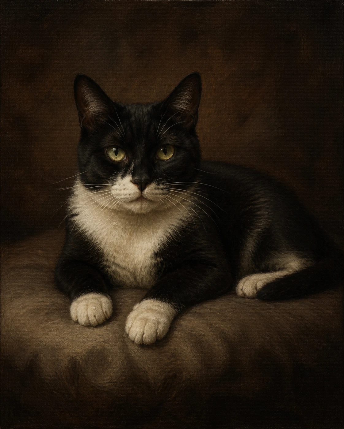 Heirloom pet portrait example