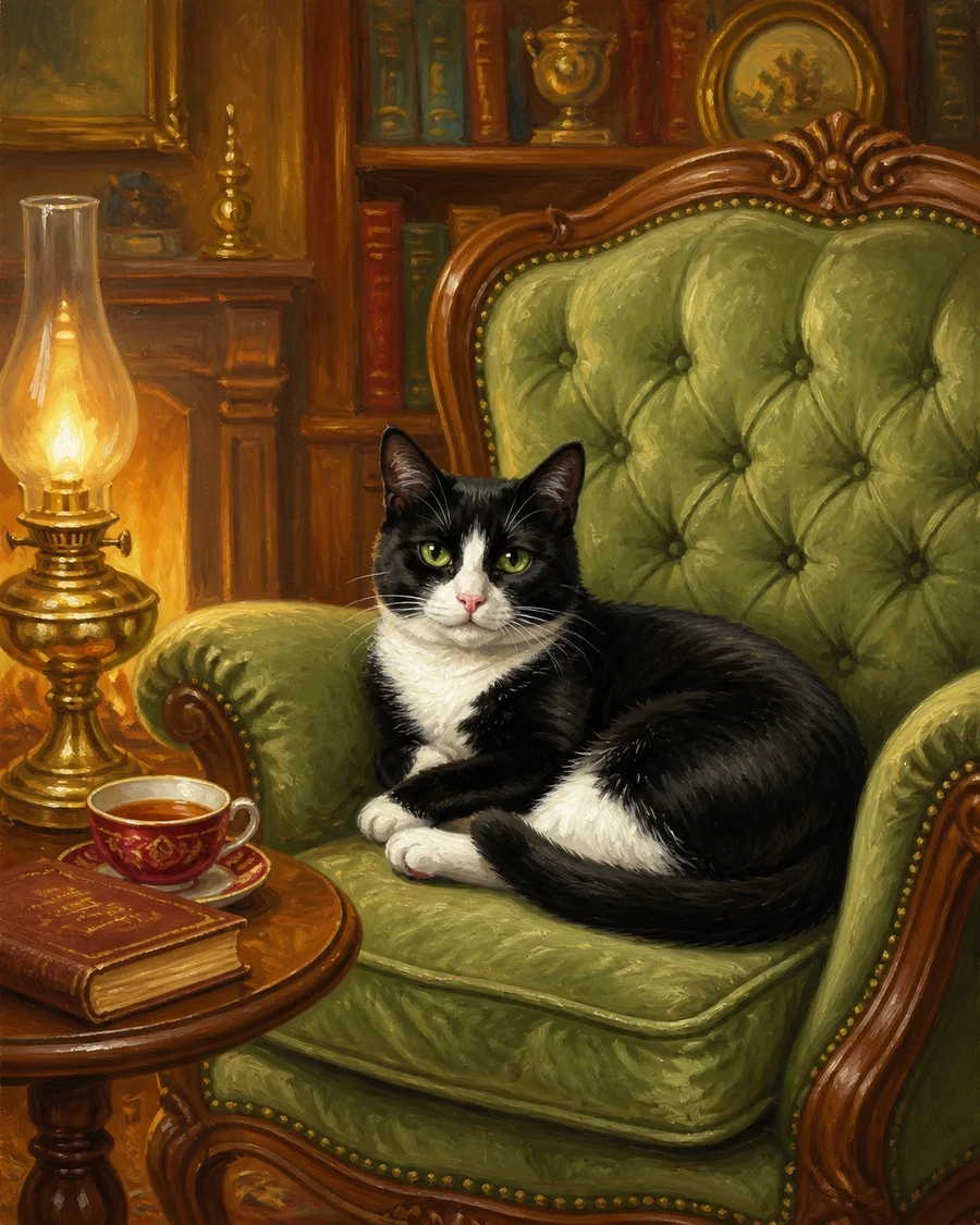 Heritage pet portrait example